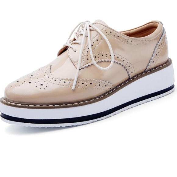 NWT platform lace up wing tip Oxford size 8 - Picture 3 of 5